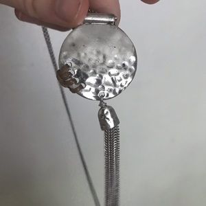 Mixed Media Silver Necklace